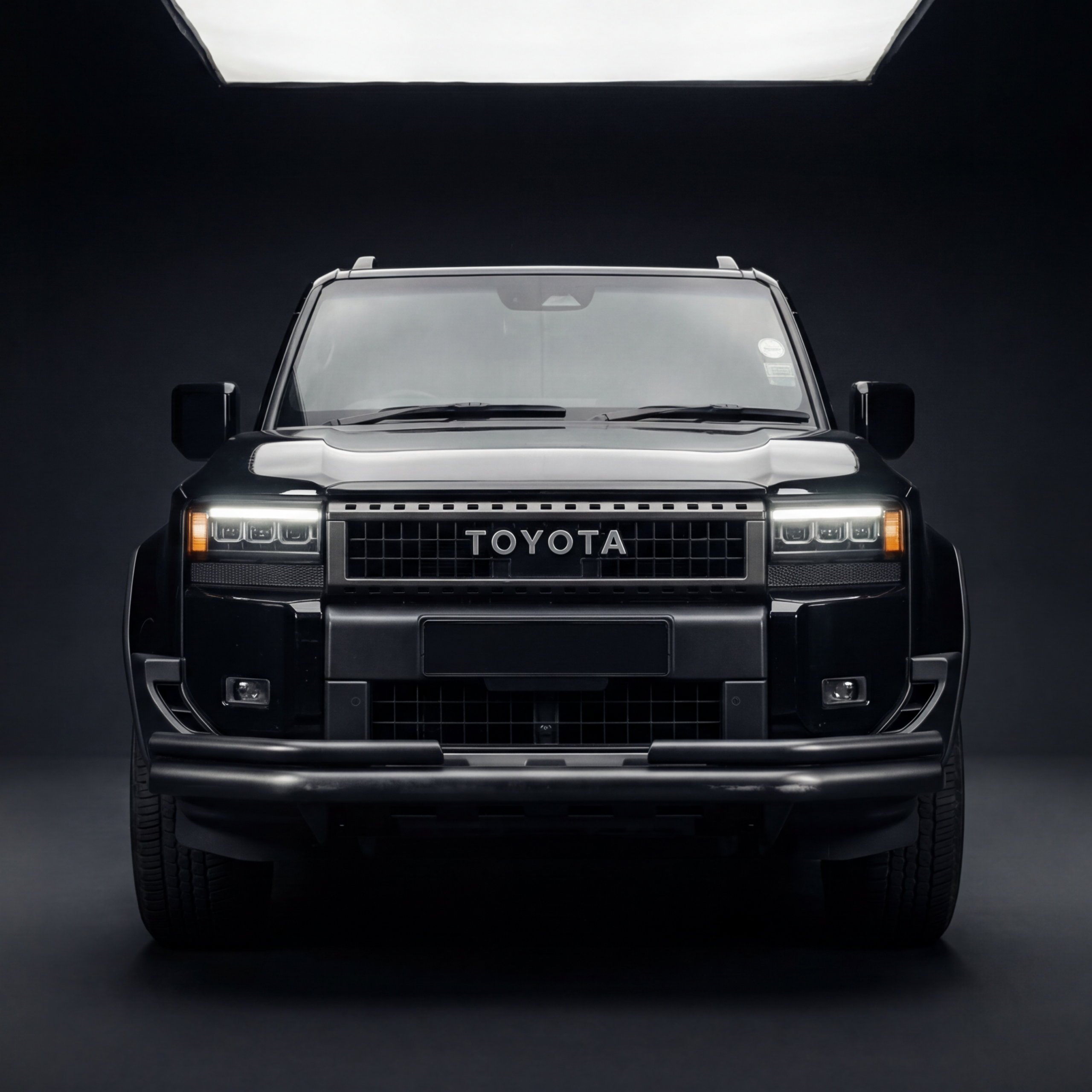Toyota Landcruiser (Prado) 250 Series Front Styling Bar Black Stainless 2 Toyota Landcruiser (Prado) 250 Series Front Styling Bar Black Stainless - Image 2
