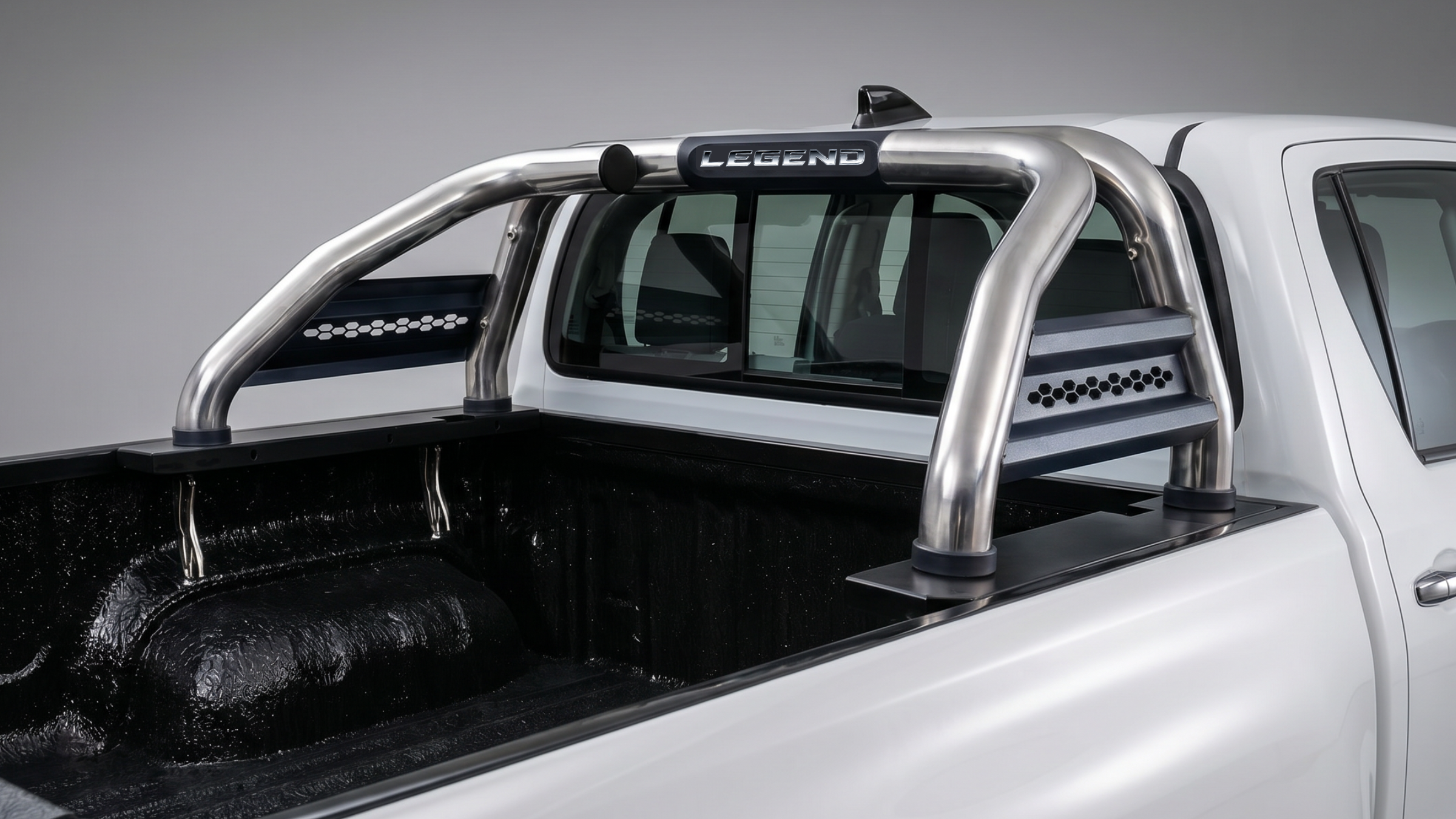 Hilux Honeycomb LEGEND Sports Bar Stainless 1 Hilux Honeycomb LEGEND Sports Bar Stainless