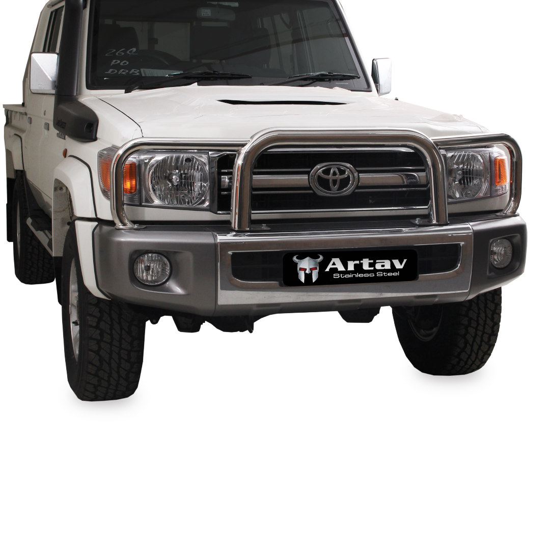 Toyota Landcruiser 70 Series Grill Guard Stainless (Does NOT fit New Model Landcruiser) 1 Toyota Landcruiser 70 Series Grill Guard Stainless (Does NOT fit New Model Landcruiser)